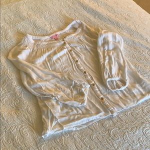 COPY - White Lilly Pulitzer blouse